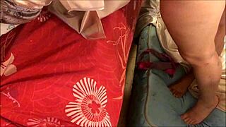 Sexy O2 T Bitch Bent Over in Lingerie Rimjob!