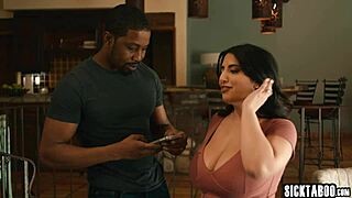 big tits milf sarah shares arab husband isiah maxwell's cock with blonde babe in wild lickfest