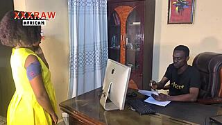 mdx fucks ebony student teacher on office desk with monster bbc