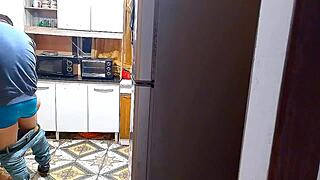 oh man the kitchen of sin where wife bangs her lover rough umm