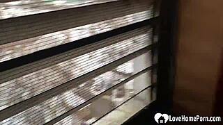 Redhead Cosplayer Kneels for Intense Homemade Blowjob