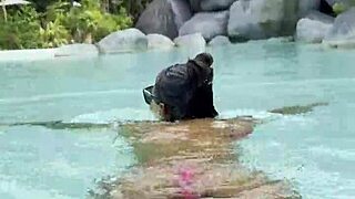 i can't stop watching monika fox's bikini pool tease outdoors