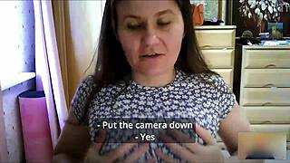 Brunette Girl Next Door Fingers Tight Pussy on Webcam