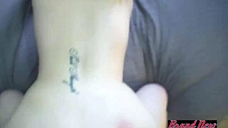 Busty blonde Keyton gets wet twat butt doggystyle banged