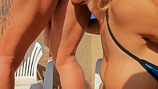 danaxmuscles and briana moon squirt in muscular strapon fuck