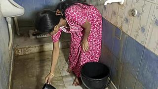 busty desi bhabhi bound and assfucked by boss with cum