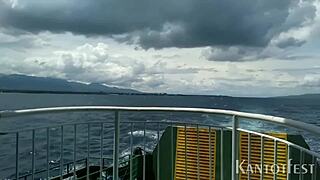 filipina probinsyana sucks boss chief mate's cock for boat ticket