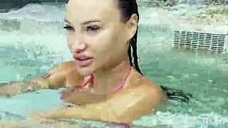 i can't stop watching monika fox's bikini pool tease outdoors