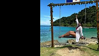 ebony babe moans loud riding stranger's thick cock doggystyle