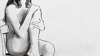 Russian Milf's Sultry Lingerie Striptease Body Reveal