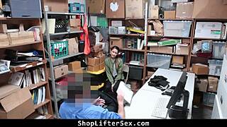 Shoplifter takes lp officer's threats with open arms in garage punishment