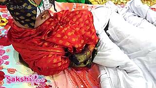 desi bhabi sakshi saree dirty talk pussy pounding