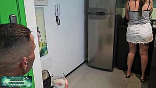 mama's studio bro shows up early sis-in-law offers him hot dinner quick