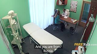 doctor massages my aching back then fucks milf pussy deep