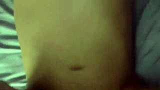 hey babe pov wife sucks big cock bends over bedroom for rough cim creampie