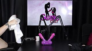 bia ruyva strips sheer red bares tasty pussy after jerk off game!