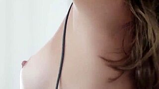 Petite Brunette Teen's Lingerie Dance Hides Wild Striptease Urge