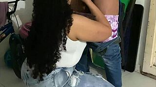 Her venezolana hands on me in mall stairs got me ripping clothes for public pussy pounding