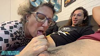 brazilian milf's huge ass double penetrated and creampied by friends