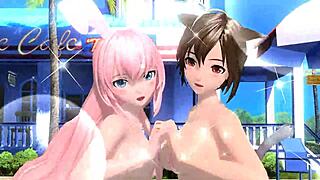 Megurine Luka and Meiko Bare It All Nude!