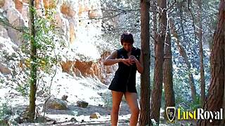 Latina Jana Montada Rides Cock Hard in Forest Fuck