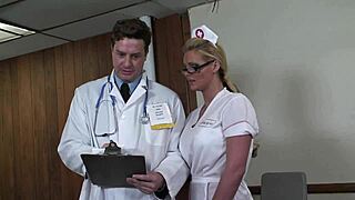 Blonde Milf Overpowers Doctor with Big Tits Ass Cowgirl Doggystyle Facial Cumshot