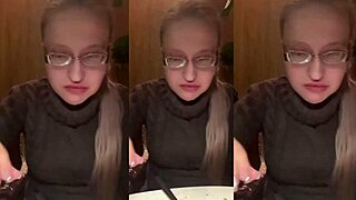 gonna fuck you right here in this restaurant glasses on