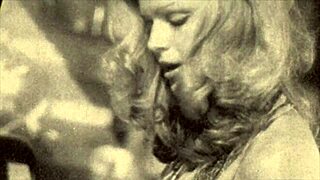 😍 retro hairy beavers in swinging sixties threesome nostalgia! 🕰️