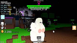 Hot Futanari Chicks Fuck Hard In Roblox Costumes