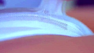 desi beauty's petite pink shaved pussy overflows creamy during solo toy climax