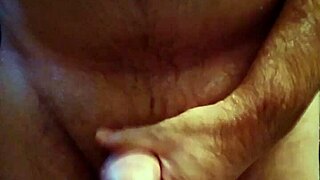 Showering highlights smooth belly in steamy bathroom bathing session