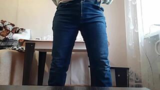 Secretary skips typing for sneaky office masturbation relief