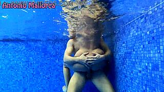 Horny Brazilian milf takes rough underwater pussy pounding