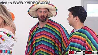 Stepdaughter's wild lust explodes as milf devours stepdad's huge cock!