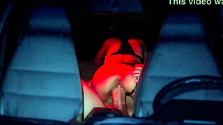 Wife Fucks Huge Cock in Bar Lot as Husband Watches?