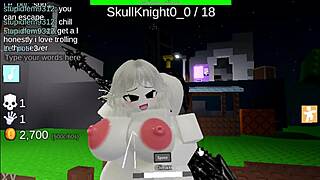 Hot Futanari Chicks Fuck Hard In Roblox Costumes