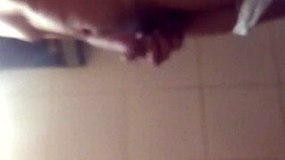 Japanese lesbian's first online porn video close-up fingering