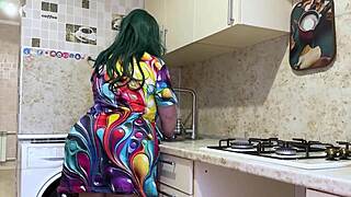 Hubby away, busty stepmom spreads for stepson's all-hole fuck?