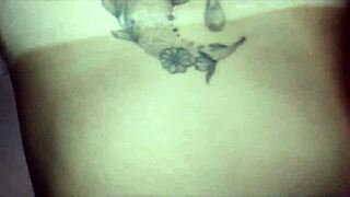 we fucked hard doggystyle then i came all over vallery g's shaved tattooed pussy