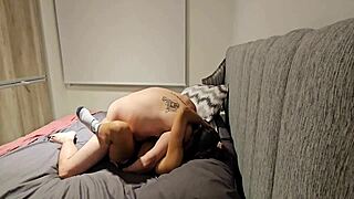 Argentinian brunette raw sex no condom post-Halloween stranger fuck