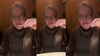 gonna fuck you right here in this restaurant glasses on