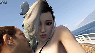 hear cute bikini babe moan fucked on gta yacht?