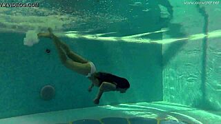 irina russaka's petite body teases in steamy underwater bath