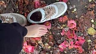 daddy rides hairy euro slut rough backstage