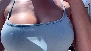 I'm artemisia horny milf walking outdoor no bra nipples hard af!