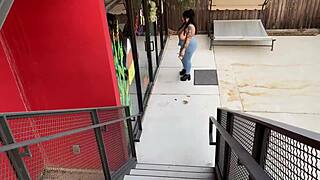 Slutty BBW Mom Swallows College Boys' Loads