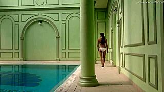 irina russaka's petite body teases in steamy underwater bath