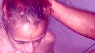 milf submits to master with deep wet blowjob and creamy mouth cum