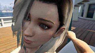 hear cute bikini babe moan fucked on gta yacht?