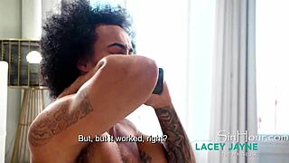 emergency nuru massage with oiled big black cock turns erotic interracial fuck 😈💦